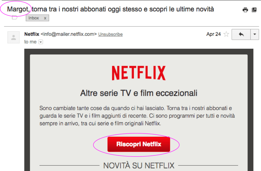 Netflix Email 1